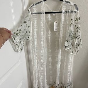 Super cute mesh cardigan size m/large